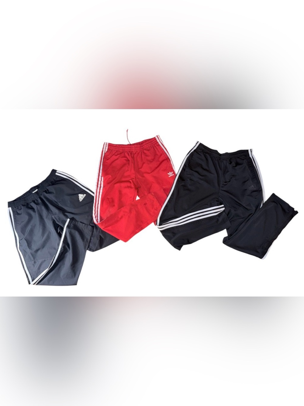 🔥 3 Adidas Pre-Owned Mens Size L Track Pants 🔥